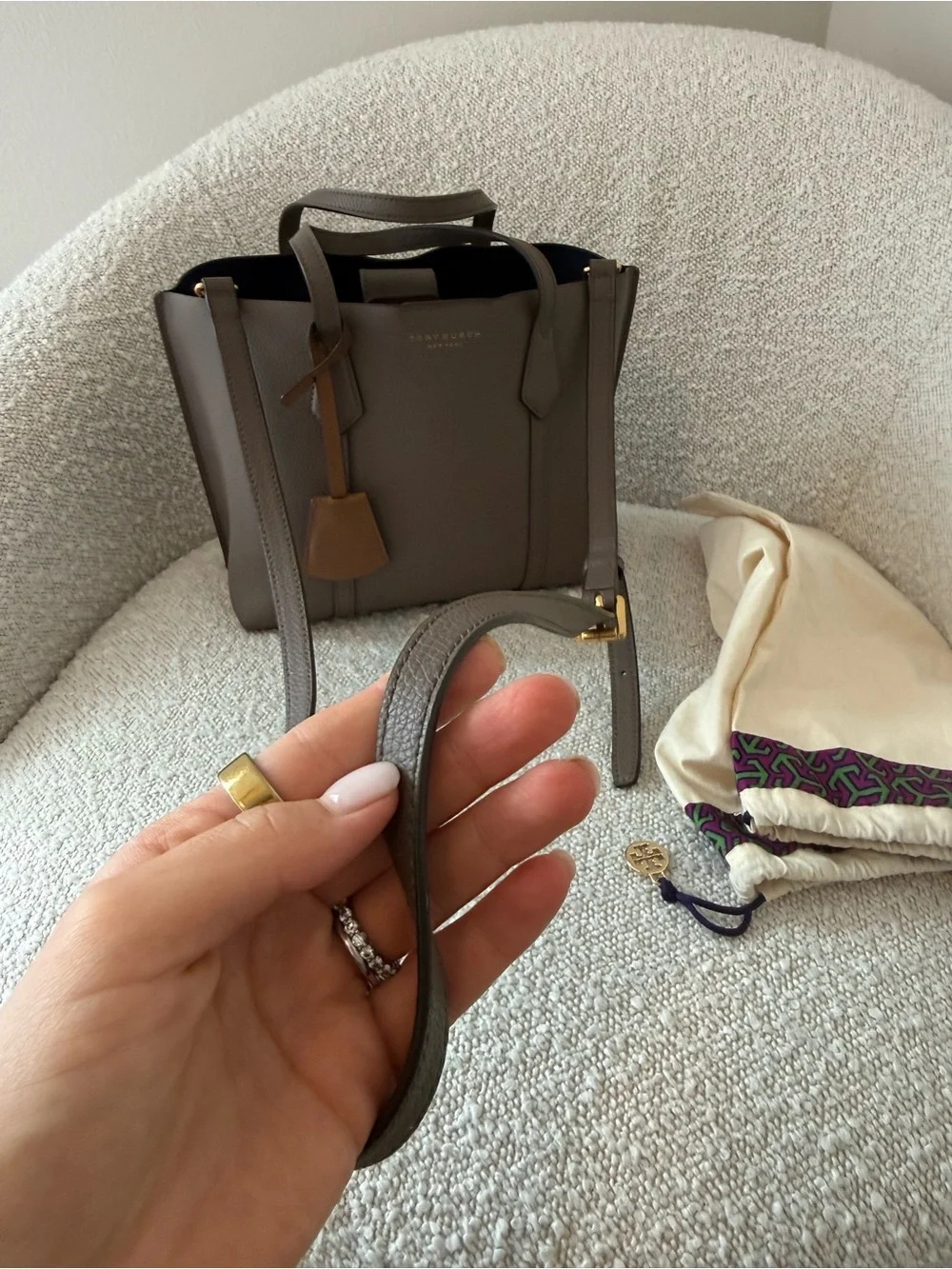 Tory Burch Small Perry Triple-Compartment Tote